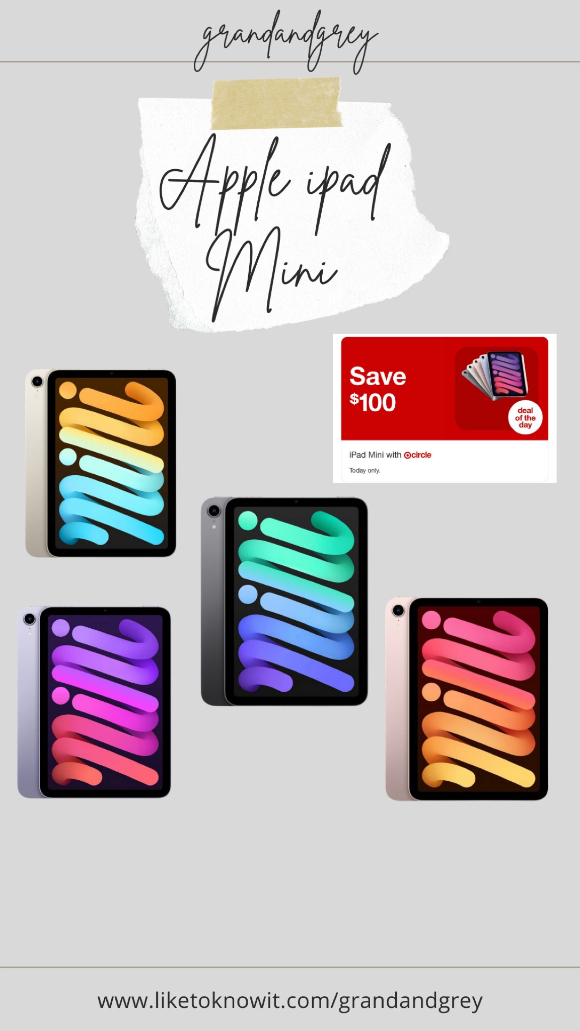 $100 off iPad minis today only! 

#LTKGiftGuide #LTKHoliday #LTKkids