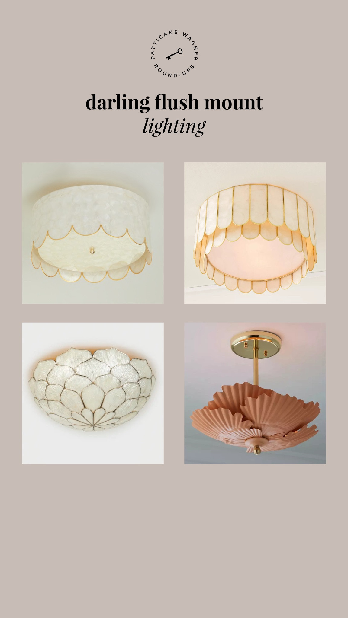 Darling flush mount + semi flush mount lighting options. We installed the first scalloped flush mount in our girls’ bedroom but it’s sold out. These were other adorable options we considered  

#LTKstyletip #LTKsalealert #LTKhome