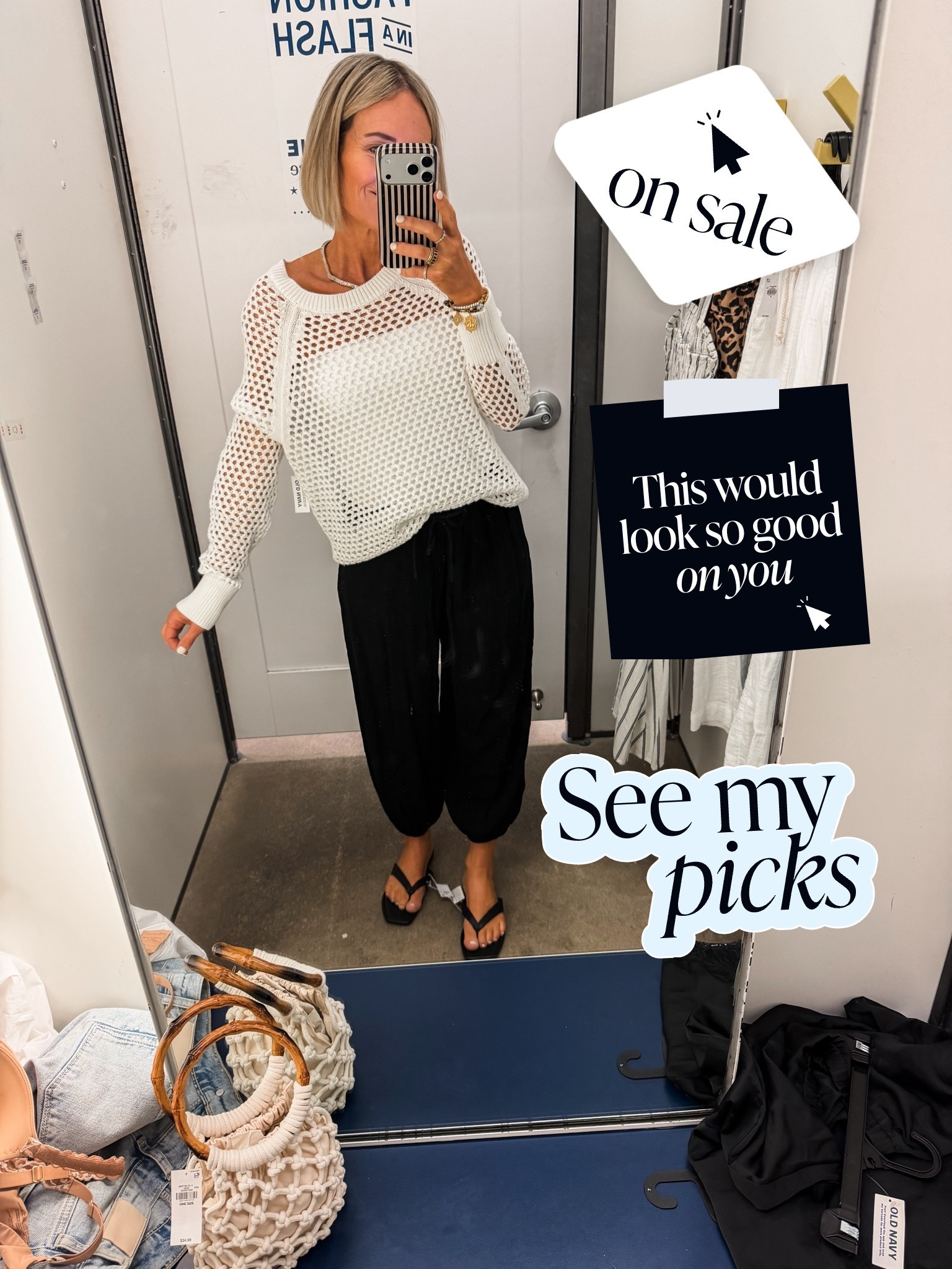 open knit sweater/small
tube top -xs
pants in xs
on sale with code FIFTY
…..
I am 5’2”

#LTKgrwm #LTKSaleAlert #LTKOver40