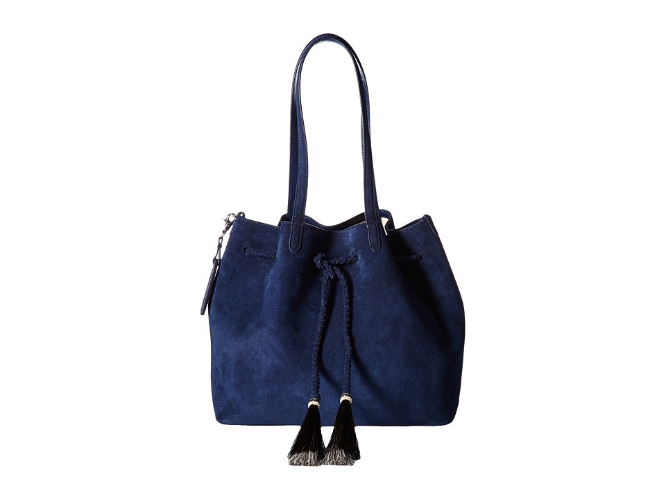 Loeffler Randall - Drawstring Tote (Eclipse/Black Natural) Tote Handbags | Zappos