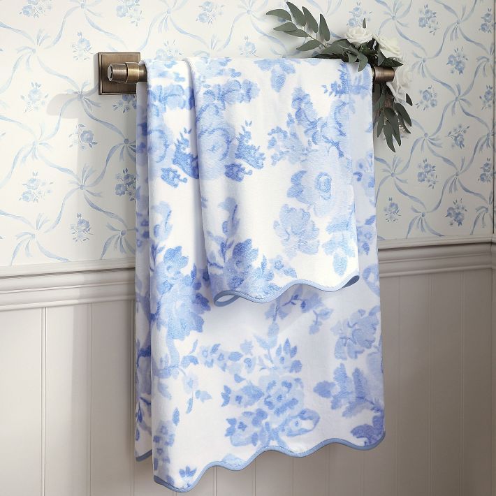 LoveShackFancy Garden Damask Towels | Pottery Barn Teen