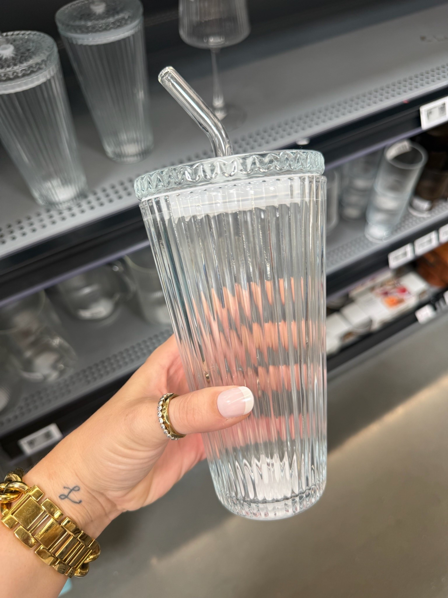 Love this clear tumbler with straw for drinks on the go! 

 #LTKmomlife #LTKHome #LTKTravel