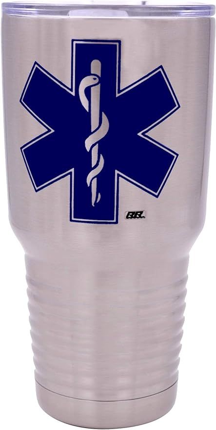 EMT EMS Star of Life 30 Ounce Travel Tumbler Mug Cup w/Lid Paramedic Gift Ambulance | Amazon (US)