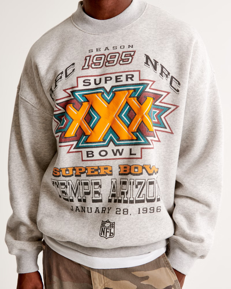 Vintage Super Bowl Graphic Crew Sweatshirt | Abercrombie & Fitch (US)