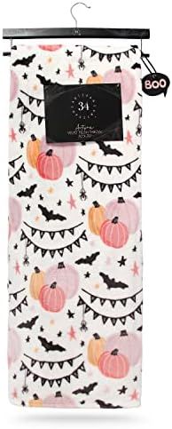 Artisan 34 Seasonal Printed Velvet Plush Throw- Oversized Bed & Sofa Fall Throw with Halloween De... | Amazon (US)