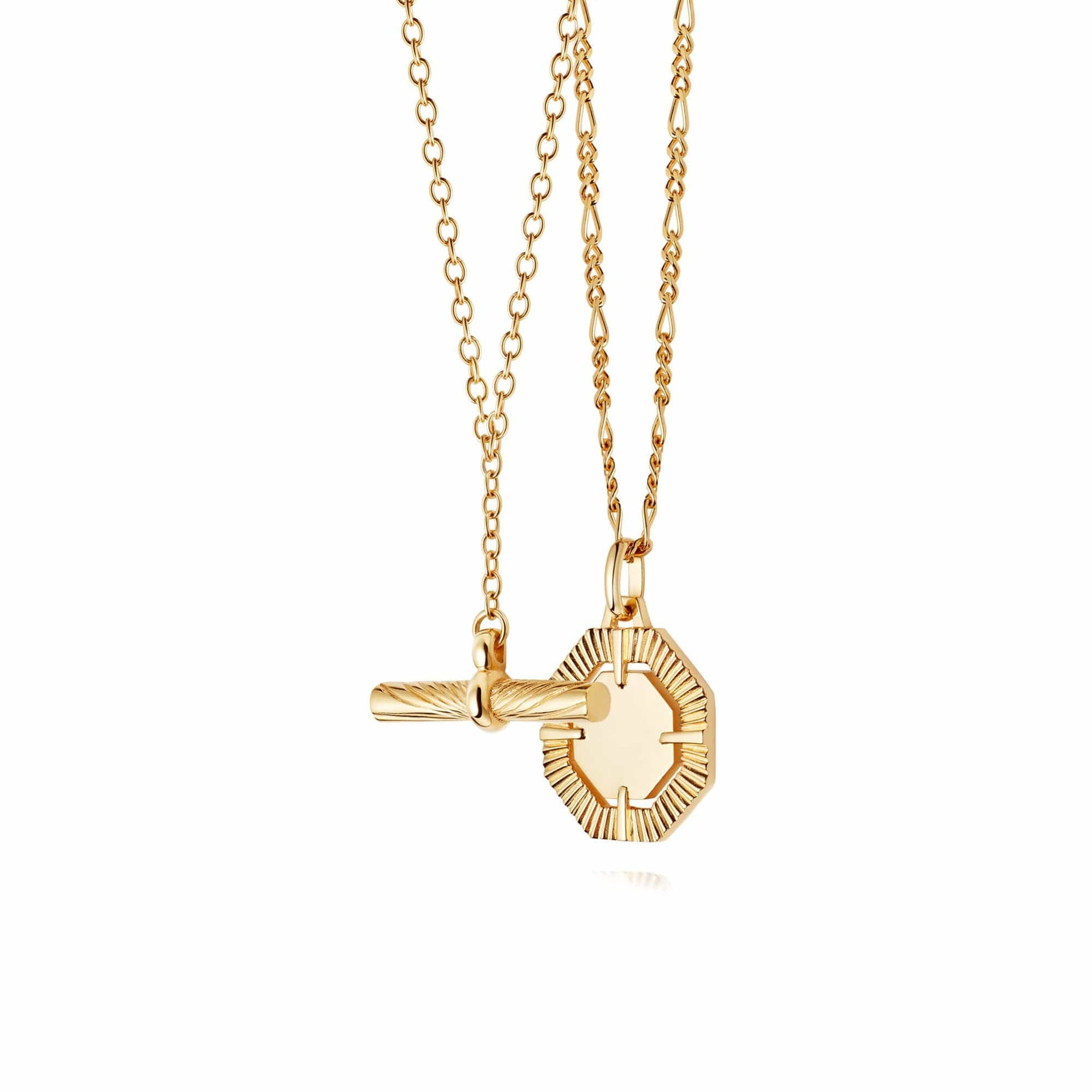 Modern Heirloom Necklace Layering Set 18ct Gold Plate | Daisy London Jewellery