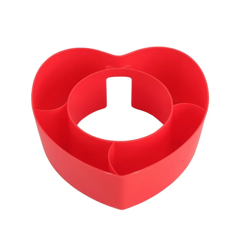 Cook with Color Heart Shaped Tumbler Snack Tray, Multi-Compartment Serving Dish for Valentine’s... | Walmart (US)