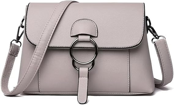 Women’s Leather Crossbody Handbag Multi-pockets Shoulder Bag Tote Purses and Handbags Hobo Tote... | Amazon (US)