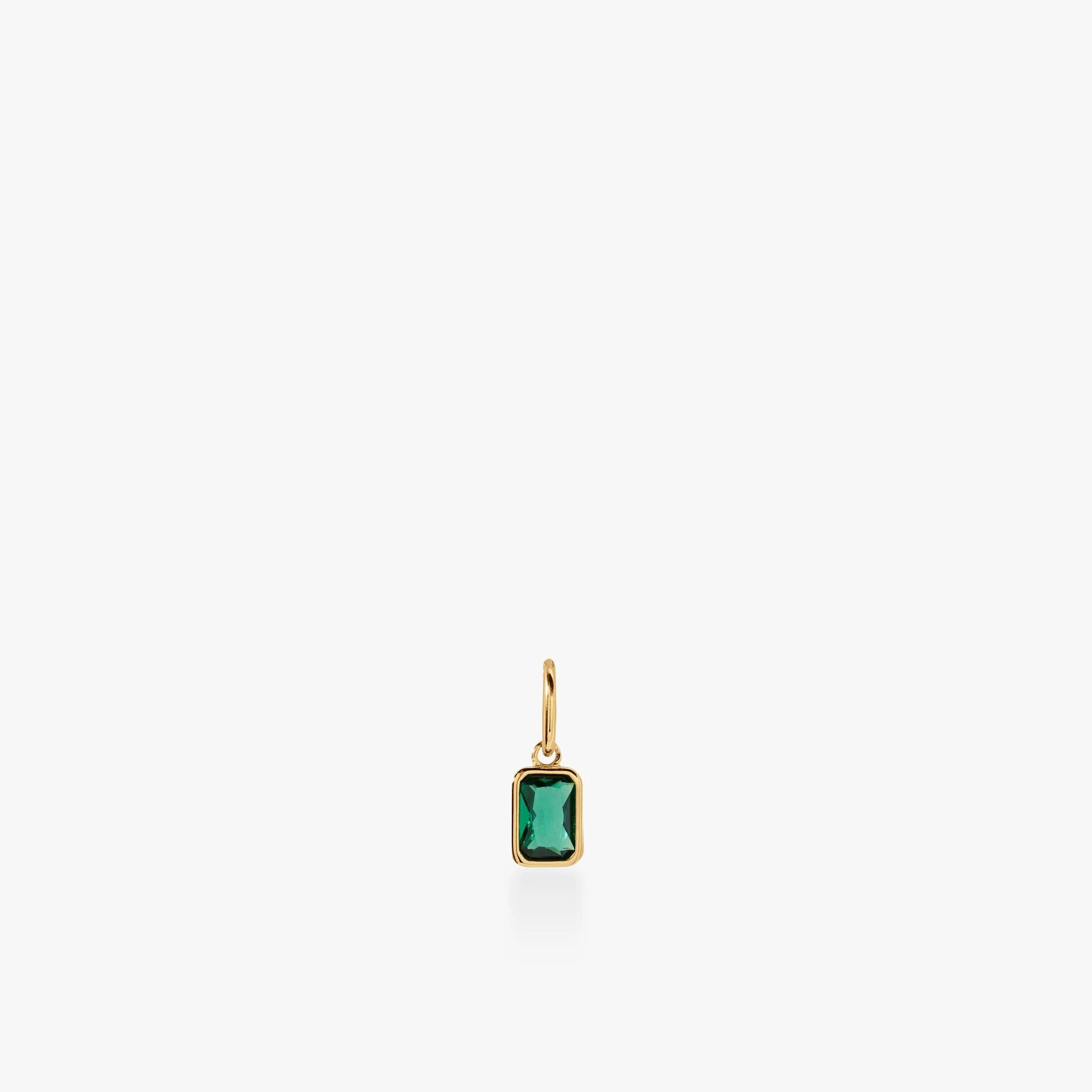 Baguette Birthstone Charm | Tiny Tags (US)