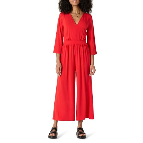 Amazon Essentials Damen-Jumpsuit aus Jersey, lockere Passform, matt, helles Mohnrot, XX-Large | Amazon (DE)