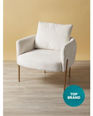 32in Boucle Accent Chair | Living Room | HomeGoods | HomeGoods