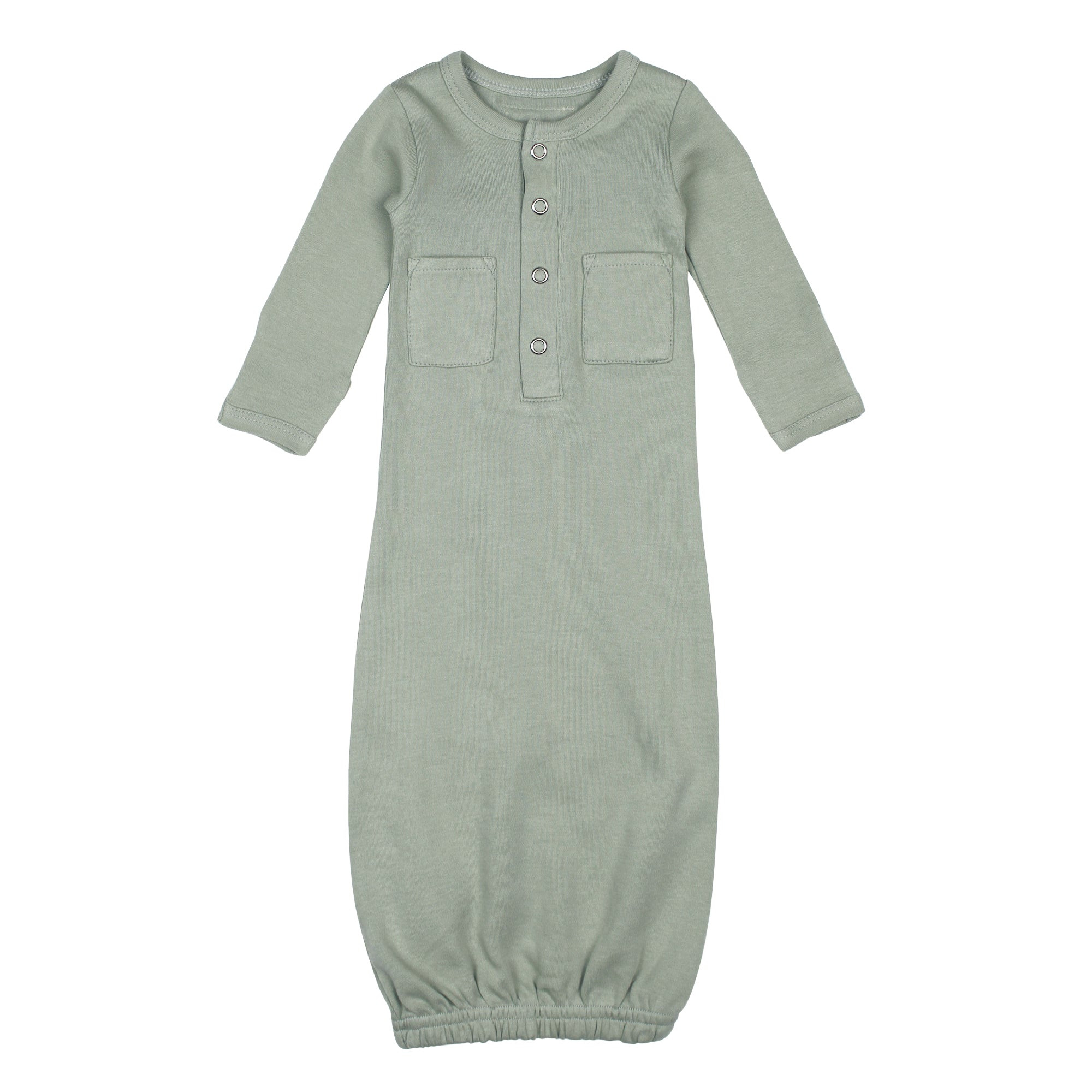 Organic Gown in Seafoam | L'ovedbaby