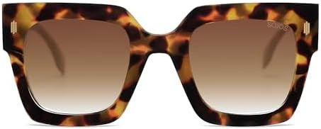 SOJOS Oversized Sunglasses for Women Thick Big Square UV400 Shades SJ2194 | Amazon (US)