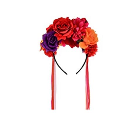 	
Floral Fall Day of the Dead Flower Crown