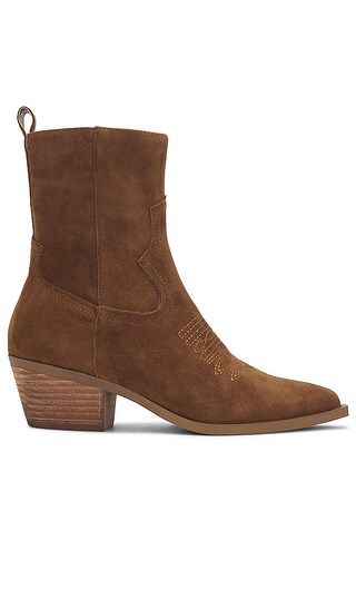 Kendal Bootie in Chestnut Suede | Revolve Clothing (Global)