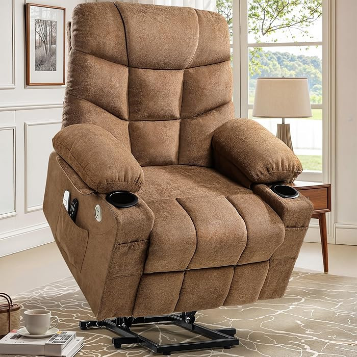 YITAHOME Power Lift Recliner Chair for Elderly with Vibration Massage and Lumbar Heating, Electri... | Amazon (US)