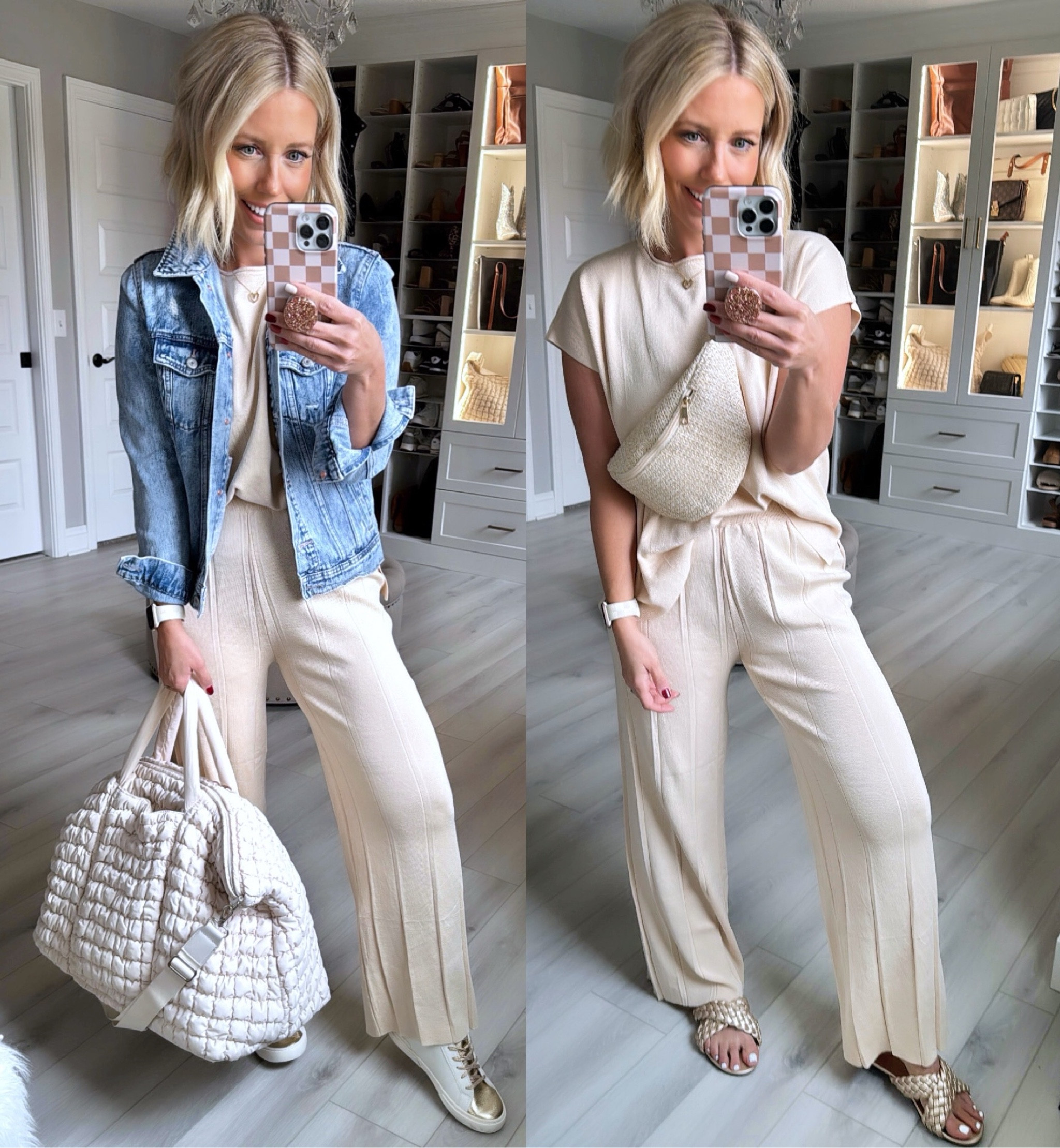 Say hello to the best matching set for summer!!! It feels amazing and so comfy but looks so put together!!! It makes for a great travel outfit!!!!
⬇️⬇️⬇️
Set TTS small
Denim jacket sized medium
Shoes TTS

#LTKtravel #LTKSeasonal #LTKfindsunder50