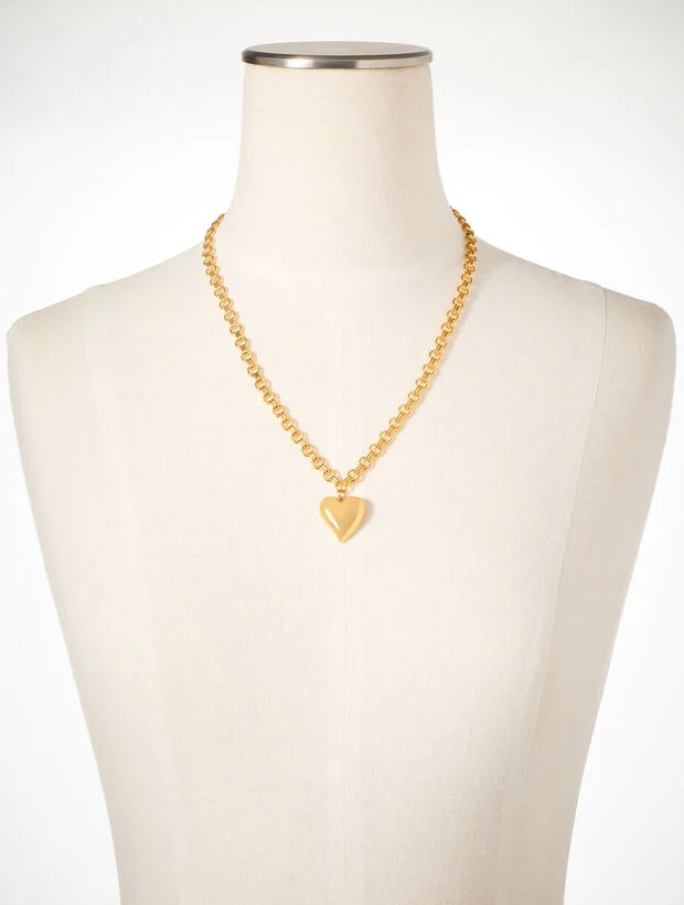 Soft Heart Pendant Necklace | Talbots