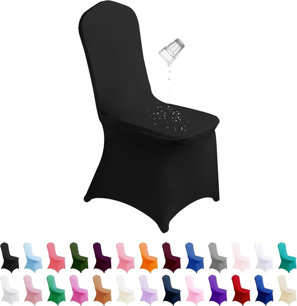 SUPERO Waterproof Spandex Chair Cover 12PCS, Stretch Dining Chair Covers, Polyester Outdoor Chair... | Amazon (US)