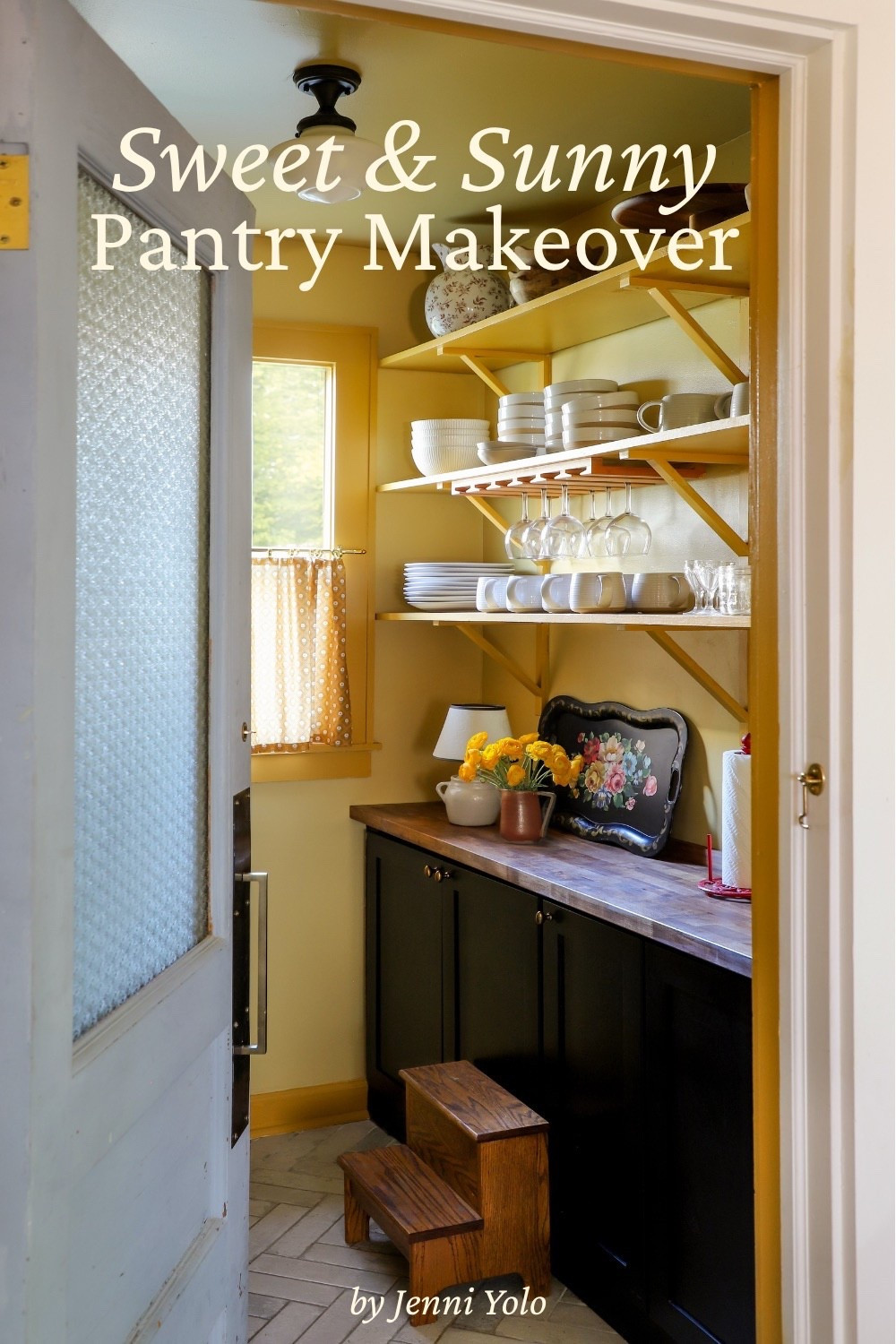 My sweet little yellow pantry brings me so much joy! Shop the materials I used to DIY cafe curtains.

#LTKHome