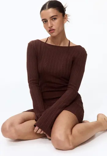 H&M Boat-neck beach dress | Nordstrom | Nordstrom