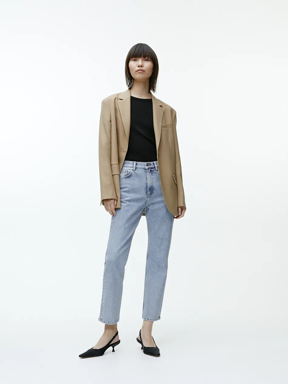 REGULAR Cropped Stretch Jeans | ARKET (US&UK)