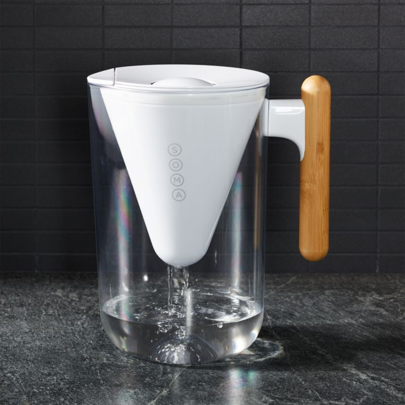 Soma 10-Cup Water Filter Pitcher + Reviews | Crate & Barrel | Crate & Barrel