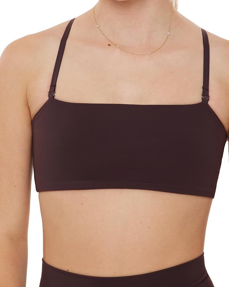 Bandeau Bra | Low Support Removable Straps Removable Pads Women's Performance Workout Sports Bra ... | Amazon (US)