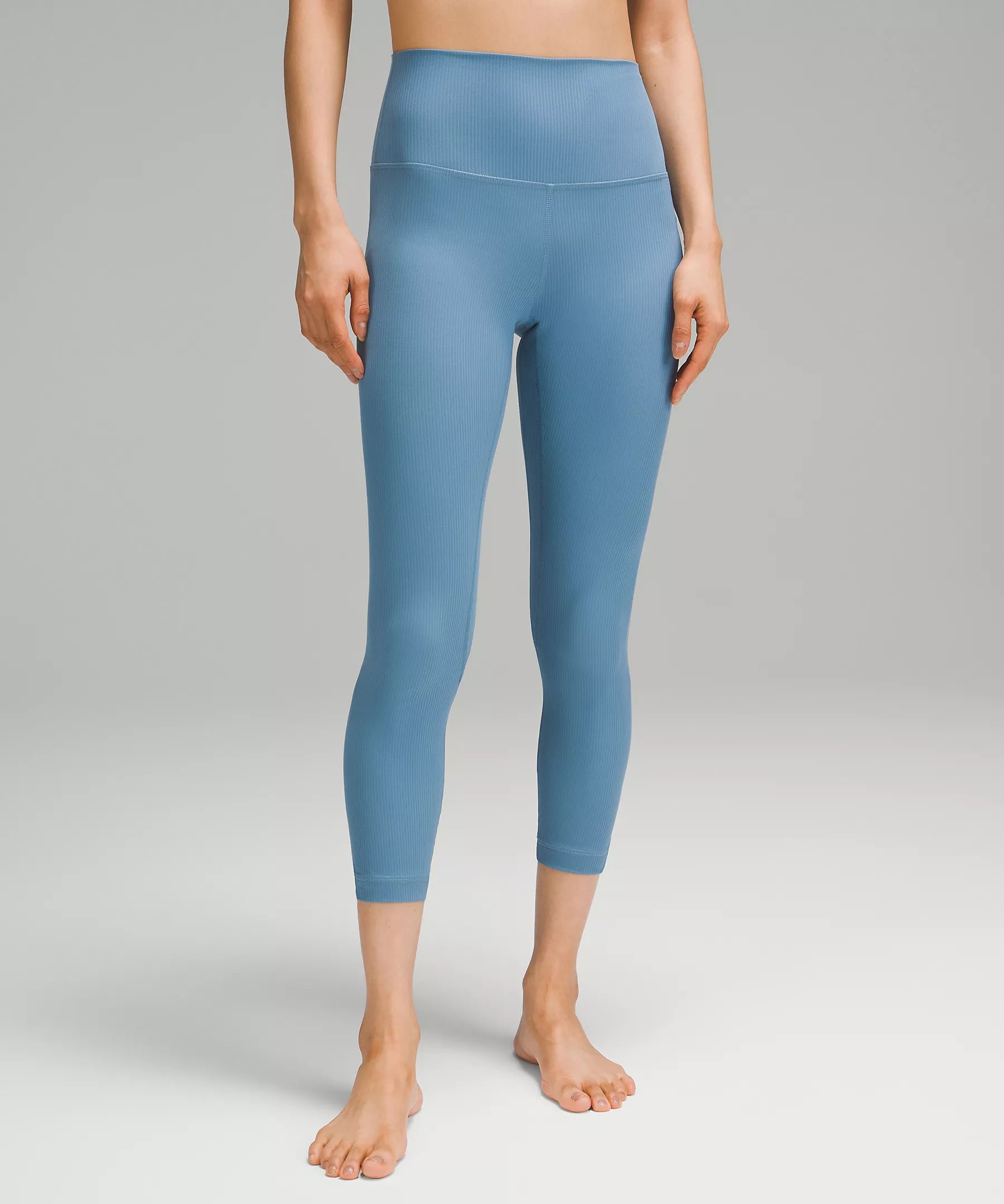 lululemon Align™ Ribbed High-Rise Crop 23" | Women's Capris | lululemon | Lululemon (US)