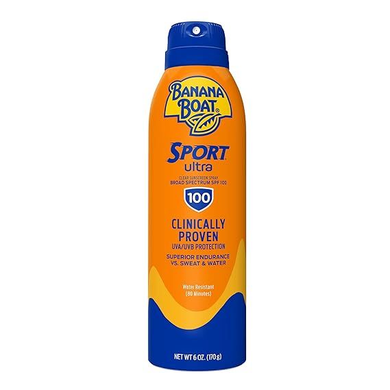 Banana Boat Ultra Sport Sunscreen Spray, New Formula, SPF 100, 6 Ounces (00079656030594) | Amazon (US)