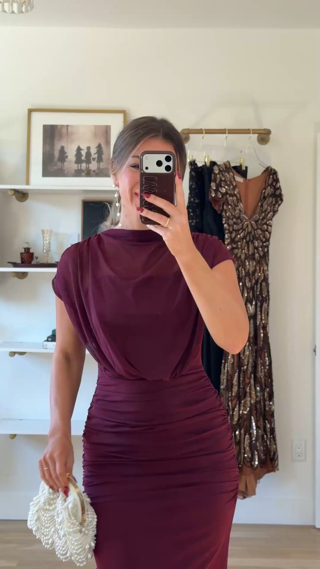 burgundy mesh dress with a high neckline, short draped sleeves, and a ruched waist amazon fall and winter formal event & wedding guest dress 🙌🏻💍

Im 5’4” and wearing my usual small/2 in all

revolve code: tulip

amazon fashion, amazon dresses, amazon finds, amazon outfit ideas, amazon summer outfits, affordable fashion finds, resortwear, resort outfits, vacation outfits, vacation dresses, beach vacation outfits, summer vacation outfits, tropical vacation outfits, vacation outfit ideas, summer wedding guest dresses, wedding guest dresses, cocktail dresses, semi-formal dresses, black tie wedding guest dresses, destination wedding guest dresses, garden party dresses, wedding guest outfit ideas