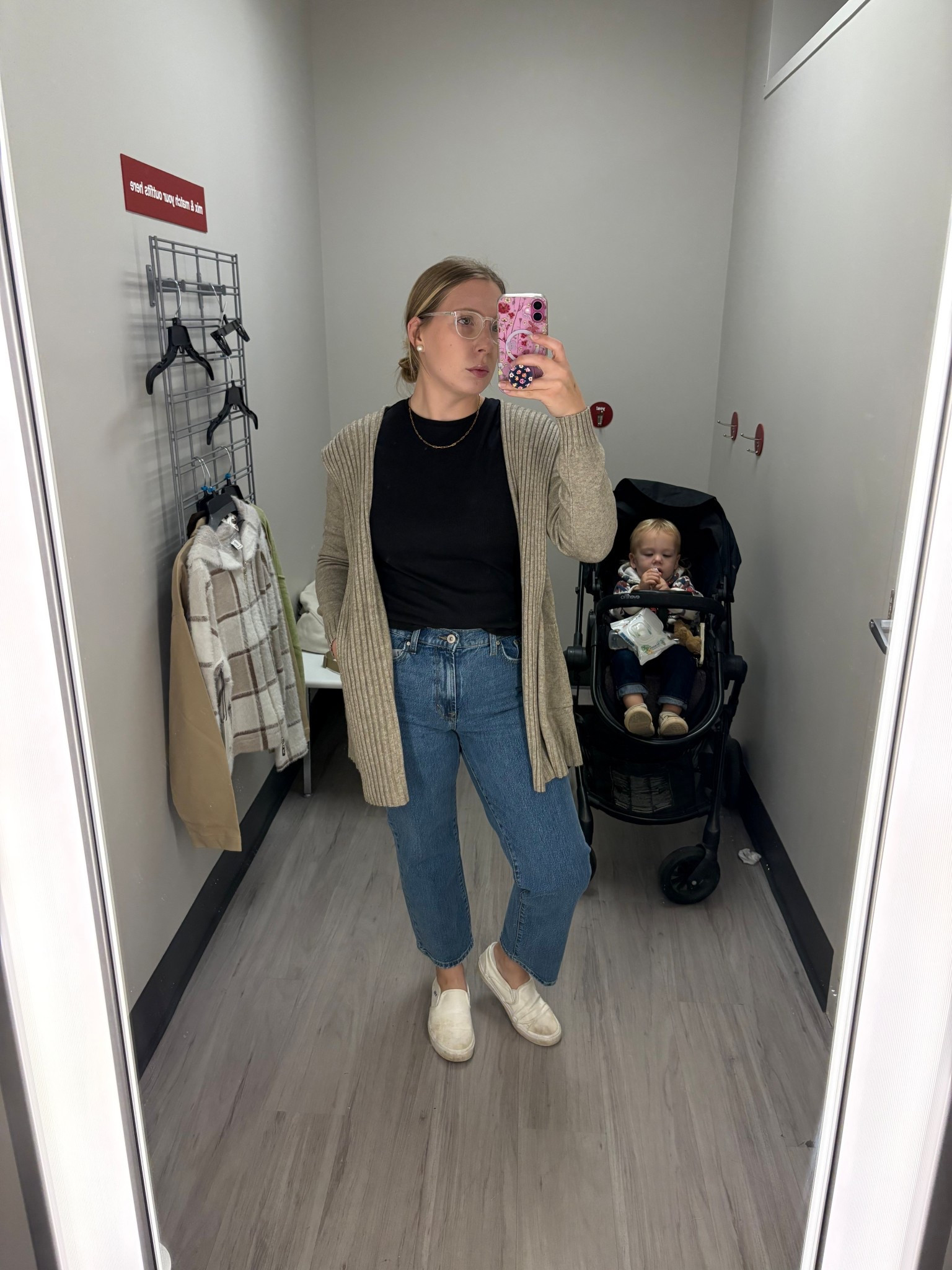 Tj Maxx Fall Try On 🍂

•Jeans are size 8
•Top is size large 
•Cardigan is size large
•Vans are size 9

#LTKFindsUnder50 #LTKSeasonal #LTKFallSale