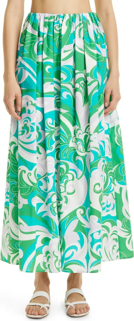 Albizia Print Organic Cotton Cover-Up Skirt | Nordstrom