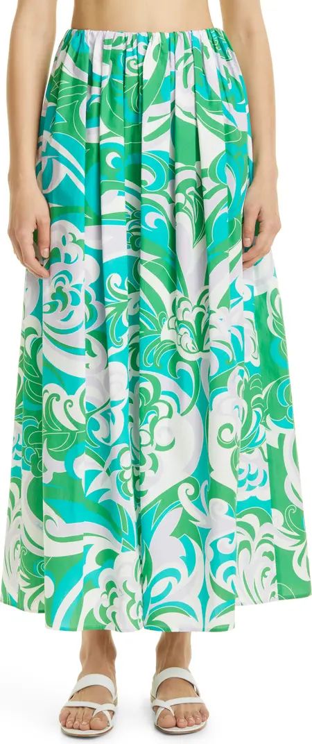 Albizia Print Organic Cotton Cover-Up Skirt | Nordstrom