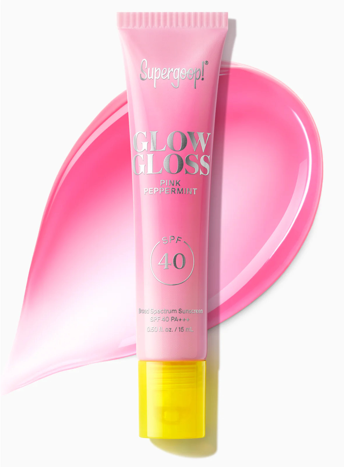 Glow Gloss SPF 40 Lip Balm Sunscreen Pink Peppermint Supergoop! | Supergoop