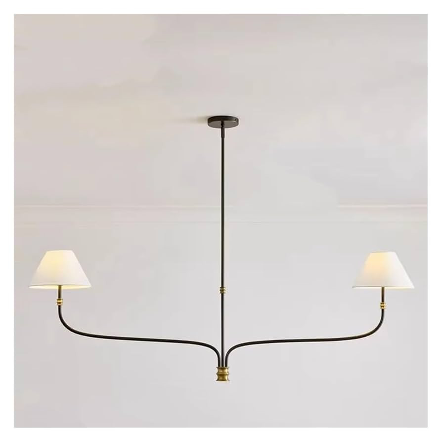 Round Chandelier Fabric Branch lamp Minimalist French Decorative Lamp Hall Bedroom Study Decorati... | Amazon (US)