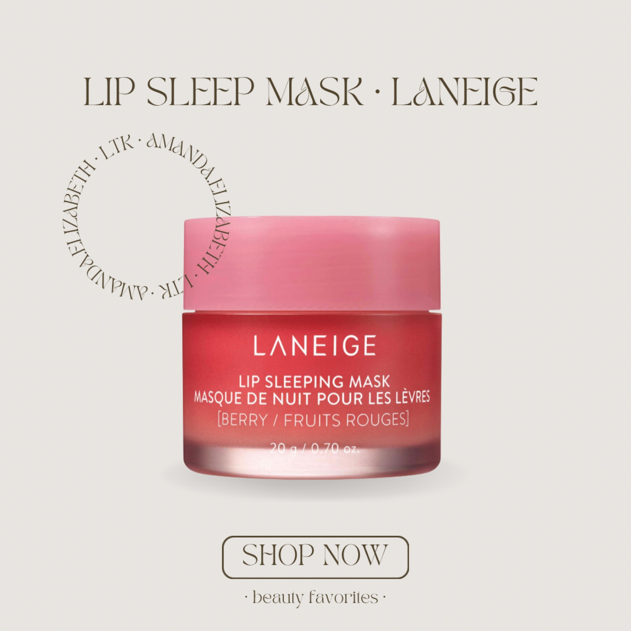 lip sleep mask by lanige 🤍 This iconic, fan-fave pout perfector is a special intensive-care mask for lips. With nourishing Berry Fruit Complex™, Murumuru seed and Shea butter, this hydrating lip mask delivers intense moisture and antioxidants while you sleep for visibly smoother, baby-soft lips in the AM.

#LTKunder50 #LTKbeauty #LTKFind