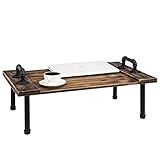 MyGift Rustic Industrial Pipe & Wooden Breakfast in Bed Serving Tray/Lap Desk with Handles, 28X17 In | Amazon (US)