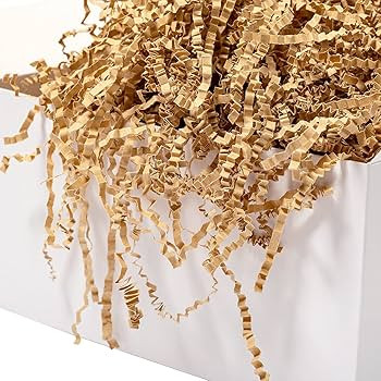 Mefleet 1/2 LB Crinkle Cut Paper Shred Filler 8 oz Brown Crinkle Shredded Paper for Gift Box - Gi... | Amazon (US)