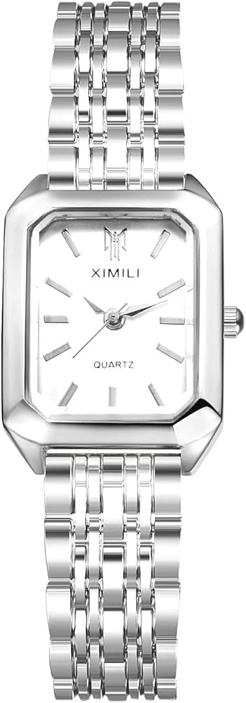 Avaner Women's Bracelet Square Watches: Gold Silver Stainless Steel Strap Analog Quartz Elegant W... | Amazon (US)