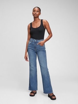 High Rise Vintage Flare Jeans With Washwell™ | Gap (US)