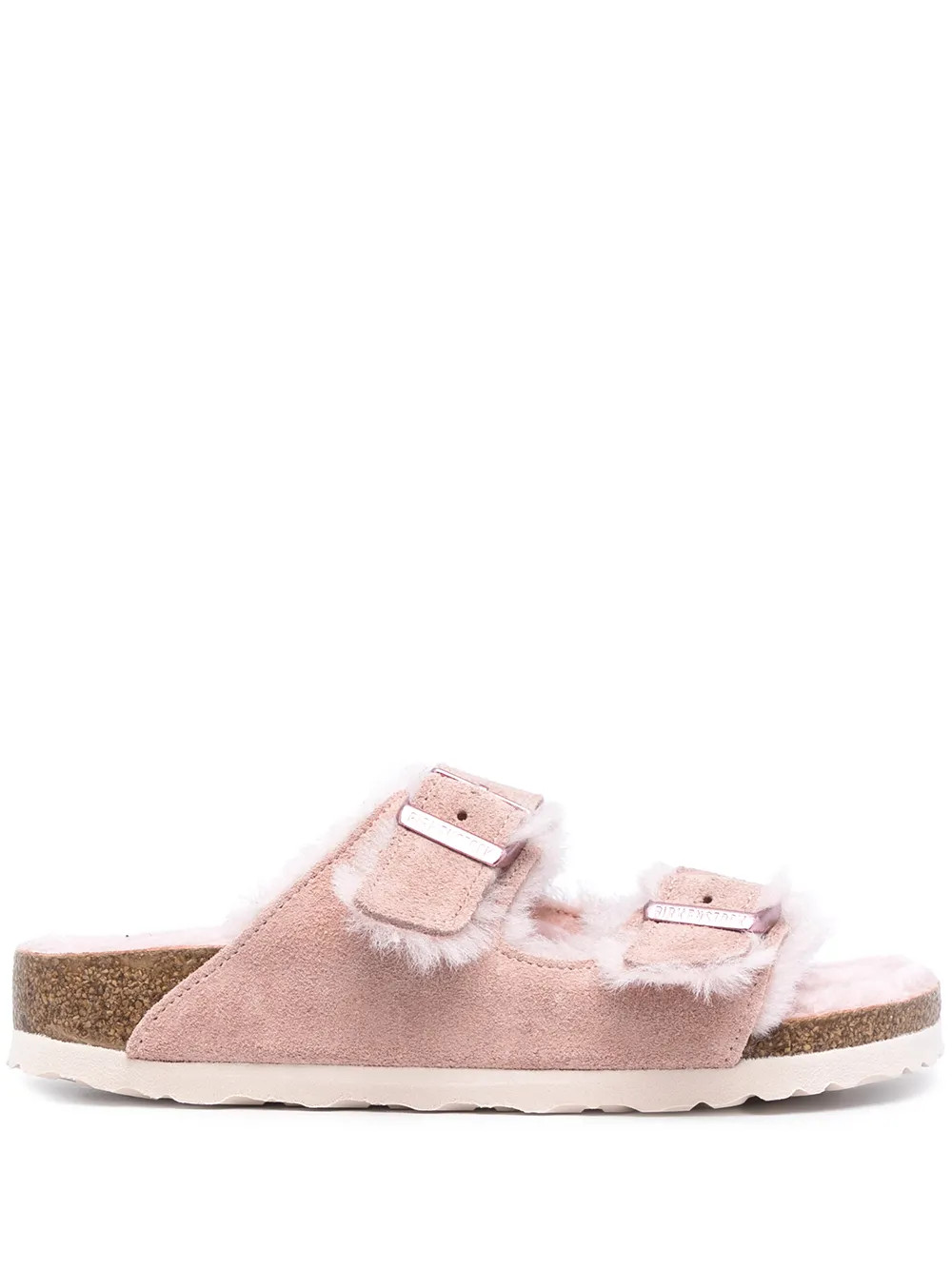Arizona Fur double-buckle sandals | Farfetch Global