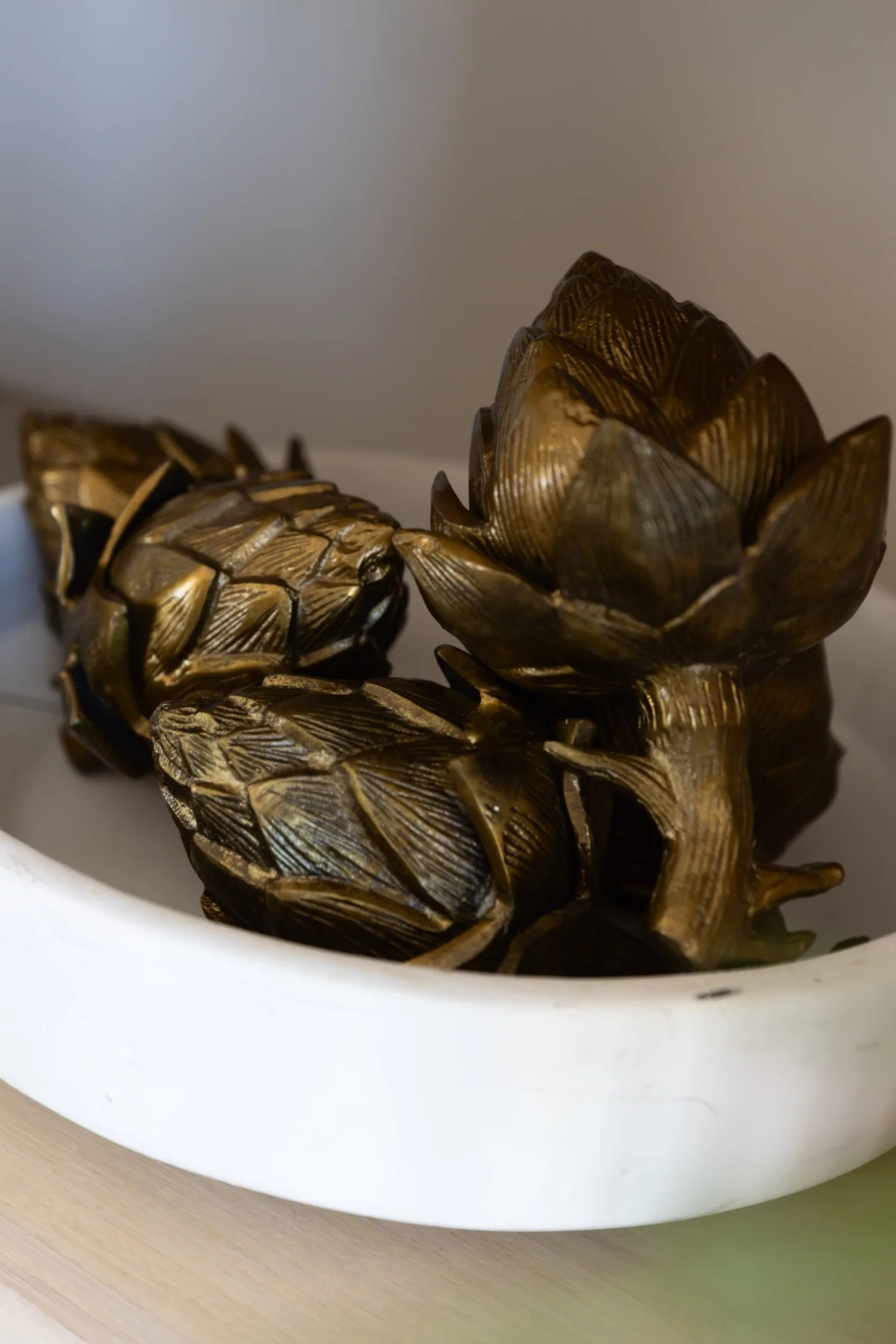 Antique Gold Metal Artichoke | THELIFESTYLEDCO