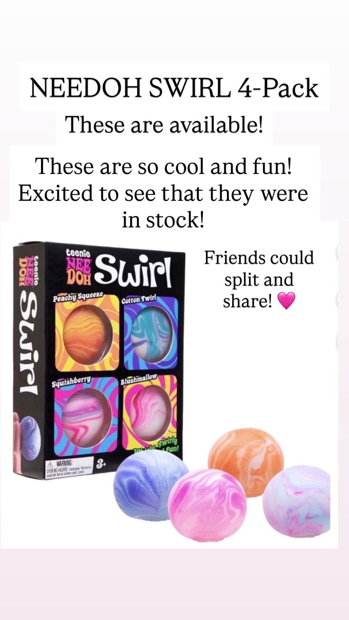 NEEDOH SWIRL 4-PACK

#LTKKids