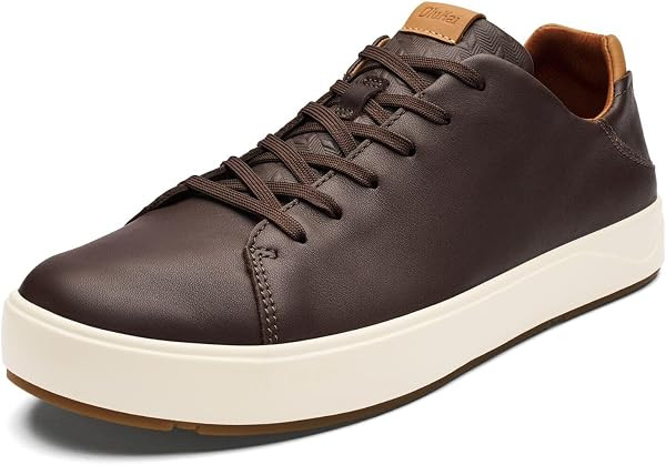 OluKai Lae'ahi Li 'ILI Men's Waterproof Leather Dress Sneaker | Amazon (US)