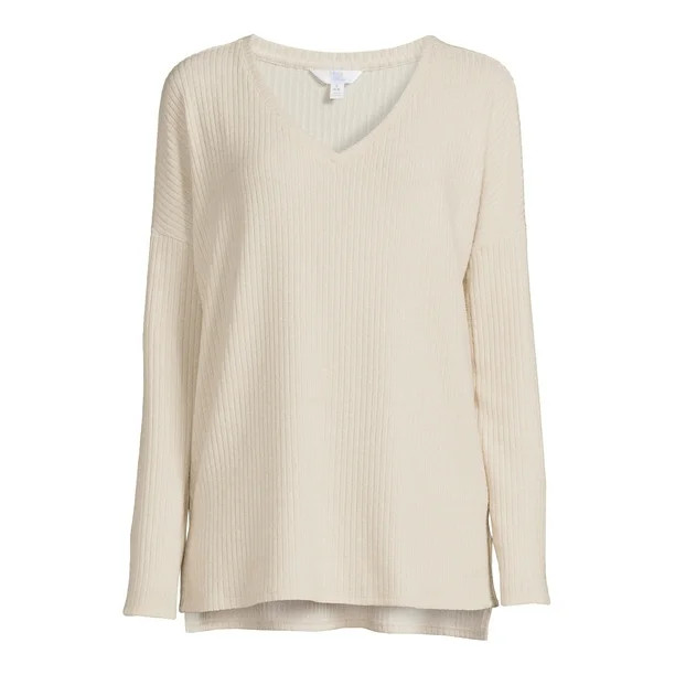 Time and Tru Women's Ribbed Tunic Top - Walmart.com | Walmart (US)