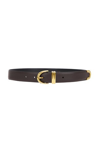 KHAITE Bambi Skinny Belt in Brown | FWRD 