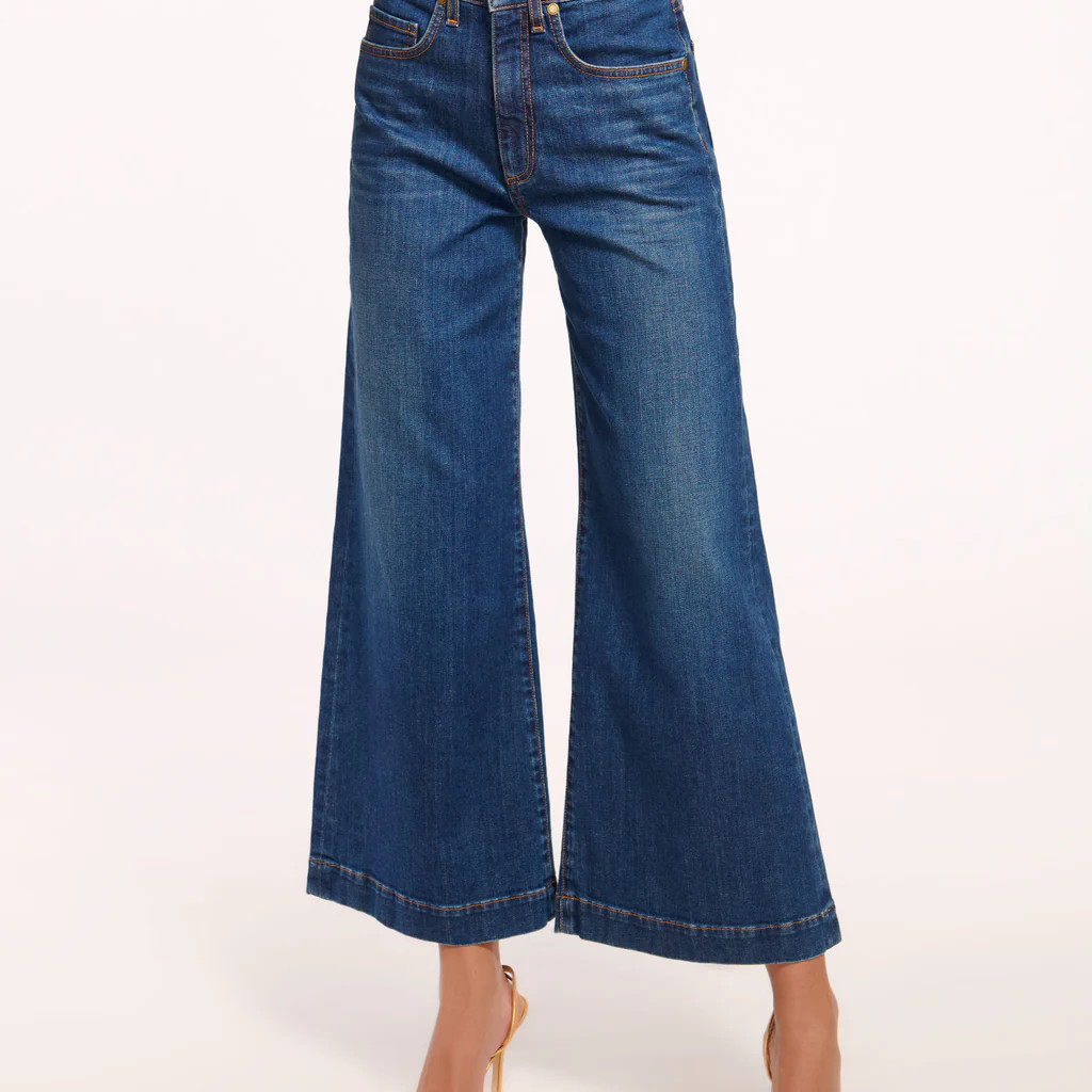 Tyra 5-Pocket Cropped Wide Leg Jean | Ramy Brook