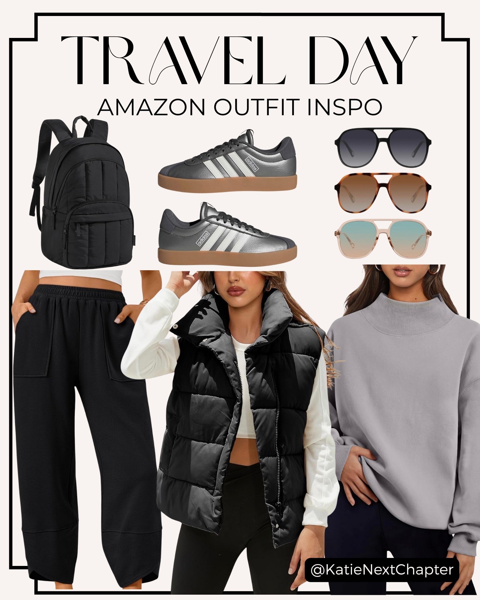 Travel day, but make it comfy.
Amazon finds I always reach for when I want to be cozy but still pulled together.
Everything is linked.
#TravelOutfit #AmazonFinds #AirportStyle #ComfyChic 

#LTKTravel