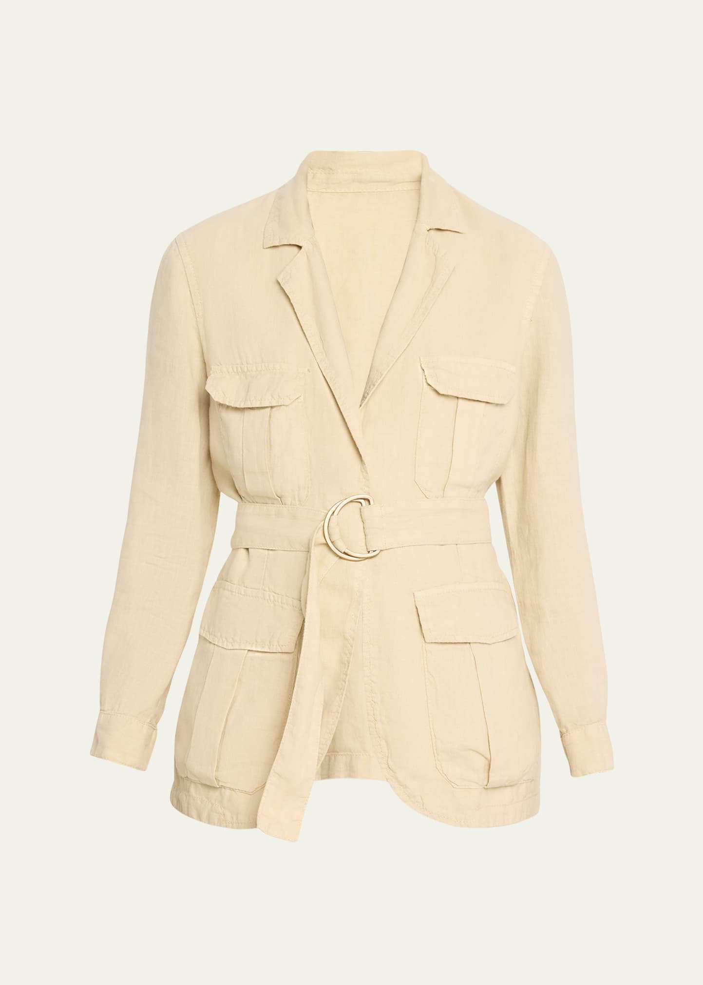 FORTELA Safari Belted Linen Jacket | Bergdorf Goodman